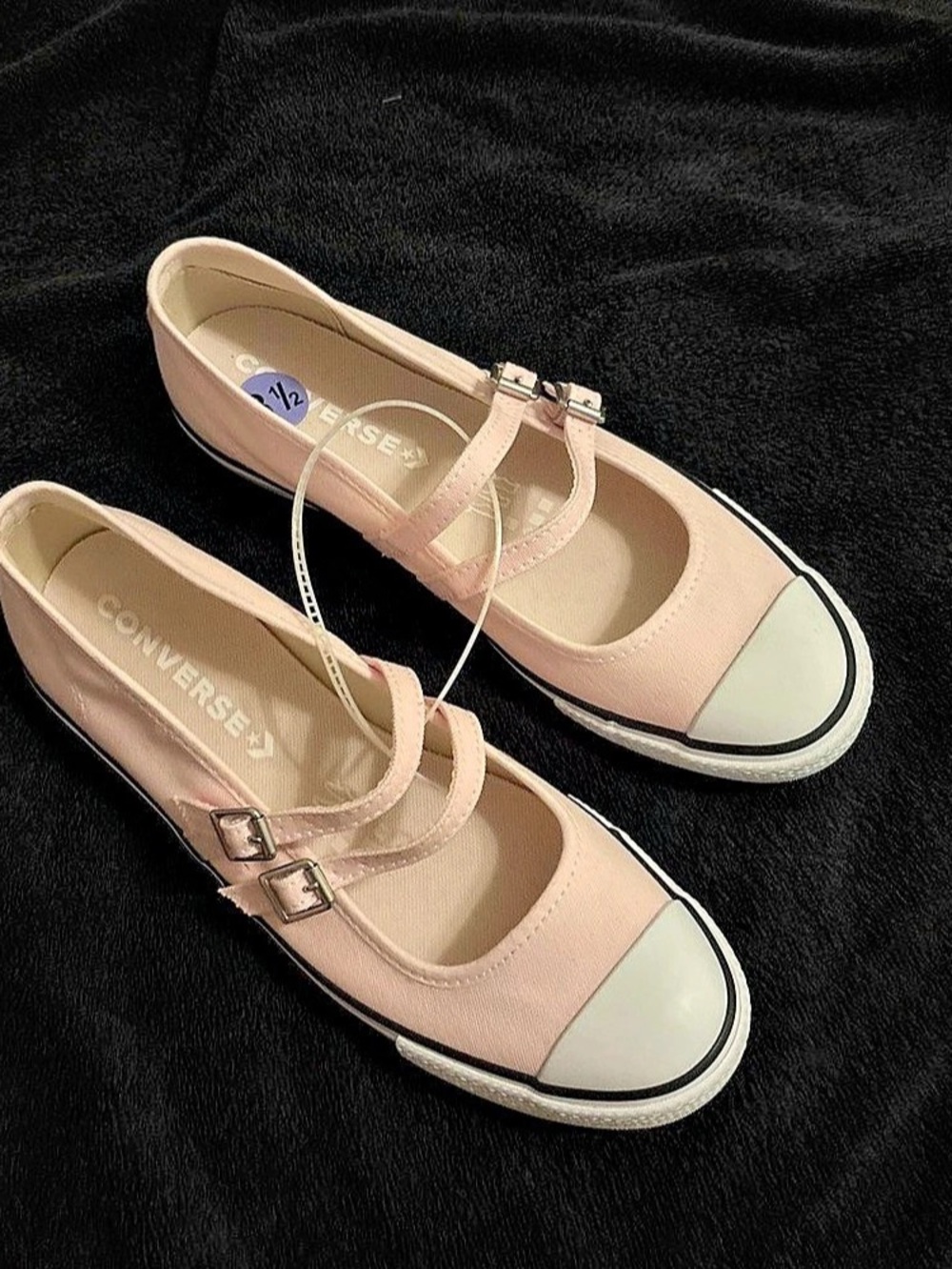 Converse Chuck Taylor All Star Dainty Mary Jane flats Pink & White US 9.5